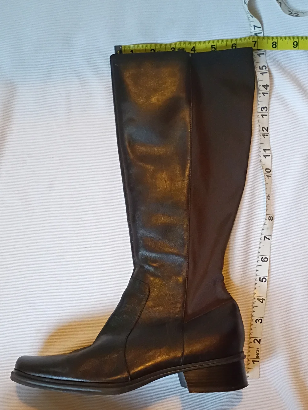 Andrew Geller Tall Dark Brown Leather Riding Boots